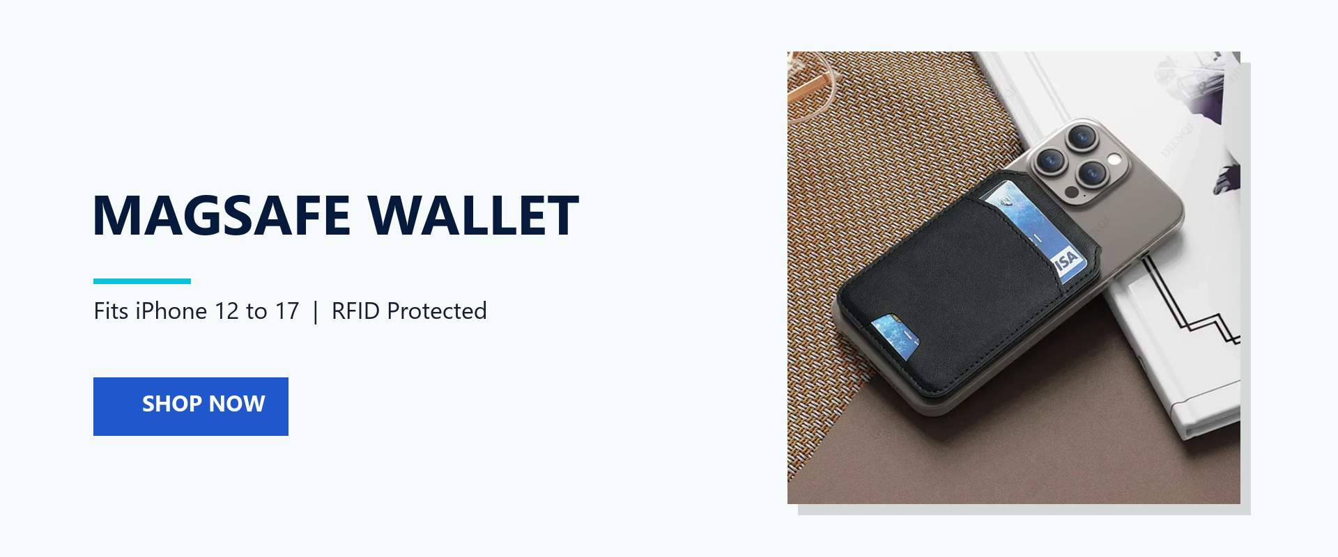 MagSafe wallet, snap it on and go